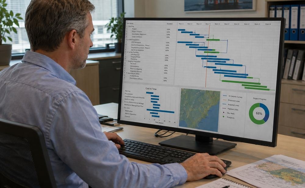 Seismic Project Management field operations